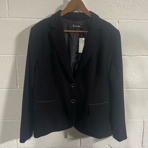 NWT 7th Avenue Design Studio New York & Company Black lined Blazer Sz 18